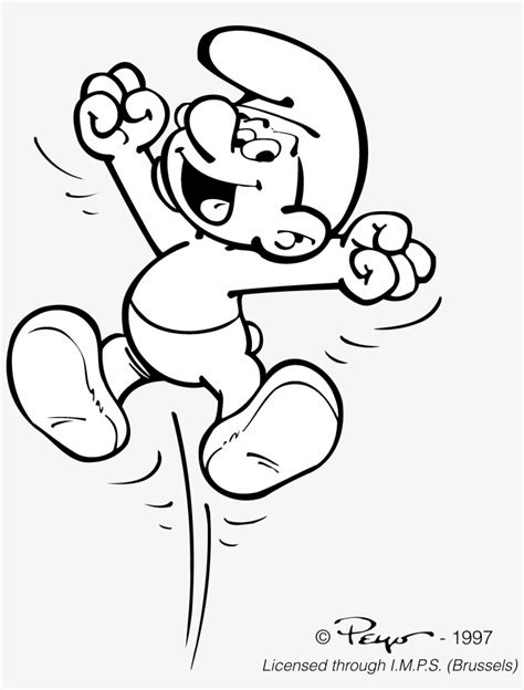 Smurf Logo Black And White Smurf Vector 2400x3049 Png Download Pngkit