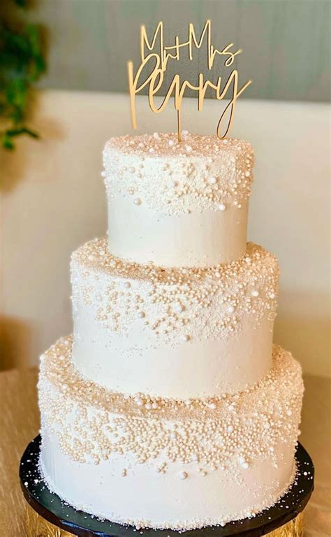50 Timeless Pearl Wedding Cakes Sea Of Pearl Wedding Cake