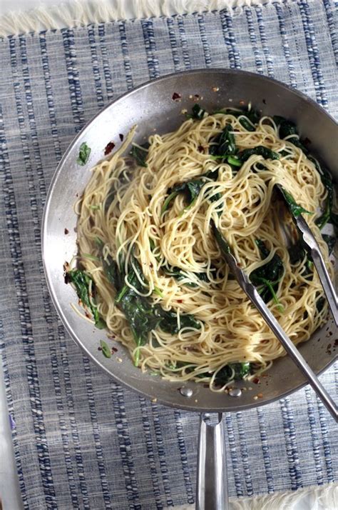 Pair this angel hair pasta with julienned vegetables, your signature fresh tomato sauce. Easy Recipe for Buttery Spinach Angel Hair Pasta | Buy ...