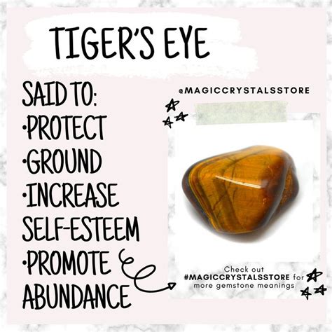 TIGER S EYE METAPHYSICAL MEANING Tiger Eye Healing Properties