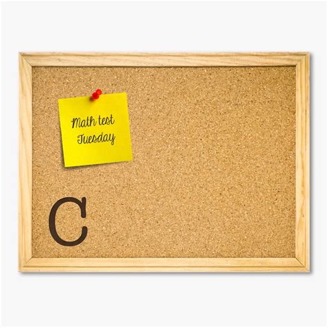 Initial Cork Memo Board W Push Pins Monogram Online