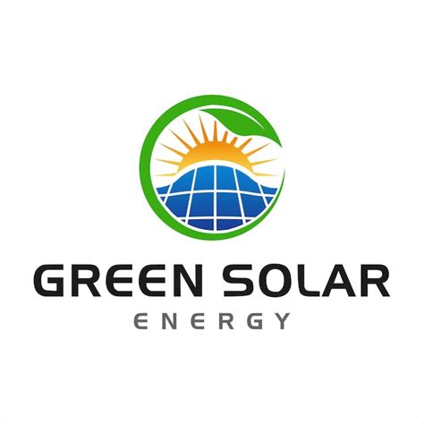 Premium Vector Green Solar Energy Logo Design Template Vector