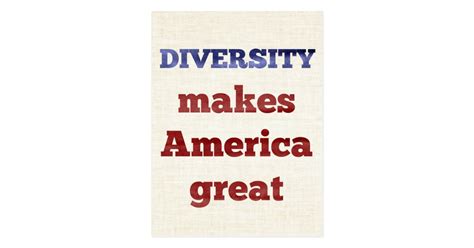 Diversity Makes America Great Postcard