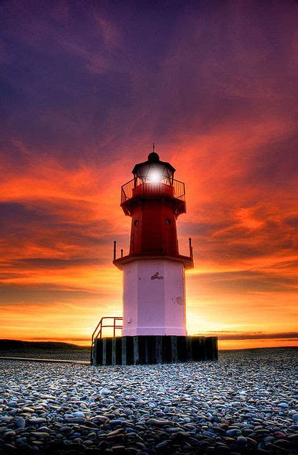 When Night Meets Day ~ Sunset Lighthouse Isle Of Man British Isles