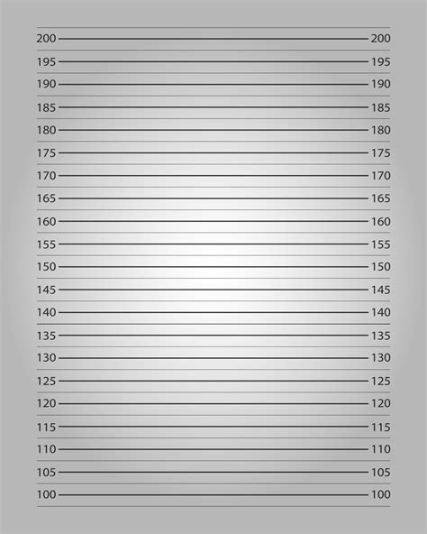 Police Mugshot Background With Centimeters Height Chart And Lighting