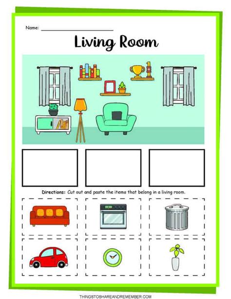 Parts Of The House Activity Printables Share And Remember Celebrating