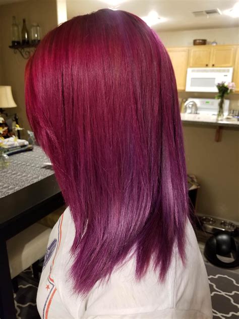 Red To Magenta To Purple Melt That I Did On My Sister Fancyfollicles