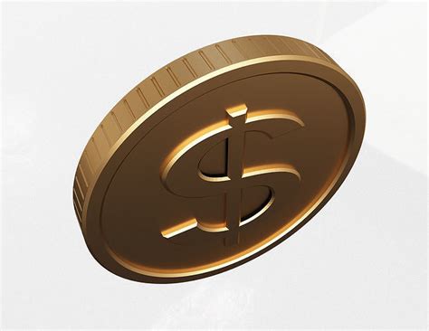 Dollar Gold Coins 3d Model Cgtrader