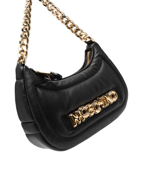 Moschino Logo Lettering Leather Bag Farfetch