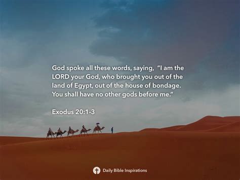 Exodus 201 3 Daily Bible Inspirations