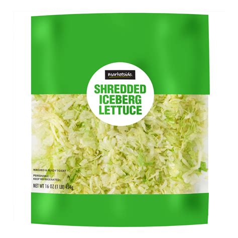 Marketside Shredded Iceberg Lettuce 16 Oz In 2021