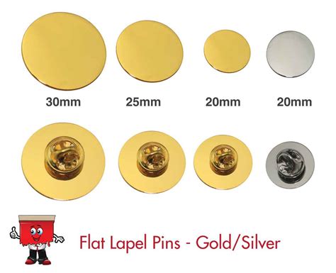 Round Flat Metal Lapel Pins