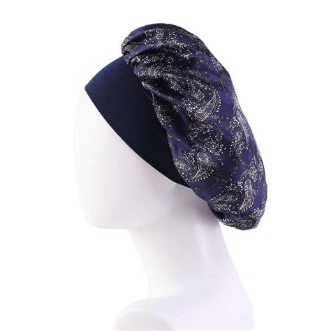 Wholesale High Quality Women Silk Night Sleep Hats Customised Slik