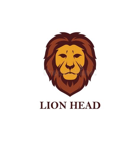 Lion Head Vector Logo Design Illustration Illustration De Vecteur