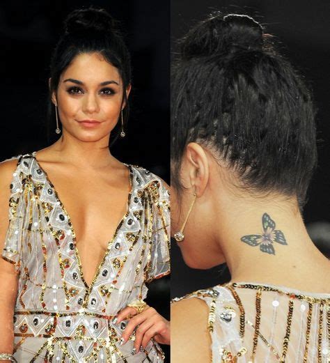 Vanessa Hudgens Tattoos Butterfly Tattoo On Neck Pretty Designs