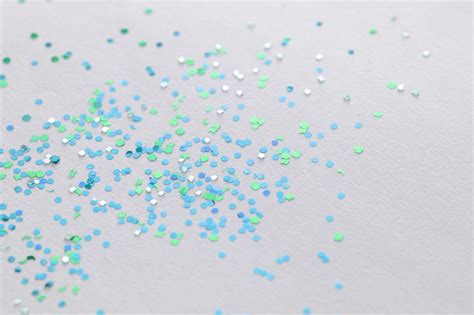 Free Image Of Blue Glitter Sprinkled On Gray Paper
