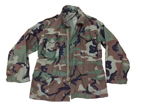 Military Issue M65 Woodland Field Jacket Used Good Army Surplus