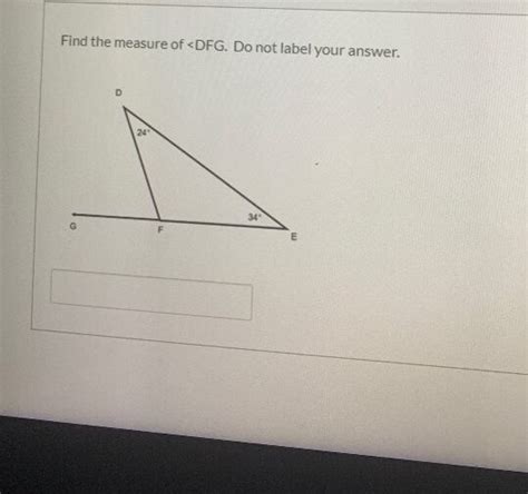 Solved Find The Measure Of Chegg