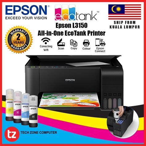 Epson Ecotank L3150 Wi Fi All In One Ink Tank Printer