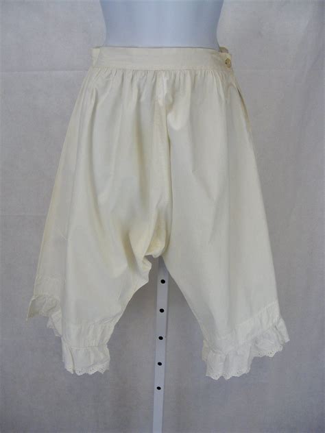 Victorian 1890s Pantaloons Step Ins Vintage Bloomers White Etsy