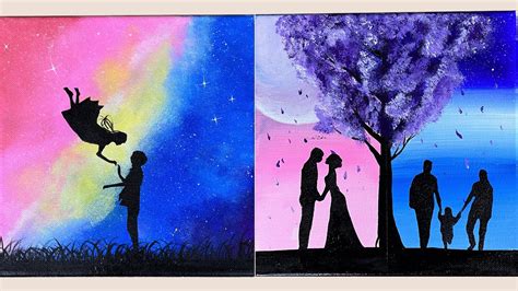 Easy Love Paintings For Beginners ~ Finished Love｜acrylic Painting On