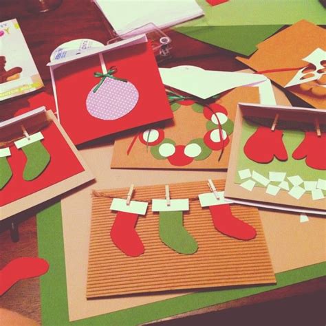 Weihnachtskarten Selber Basteln Und Freunde Und Verwandte Auf