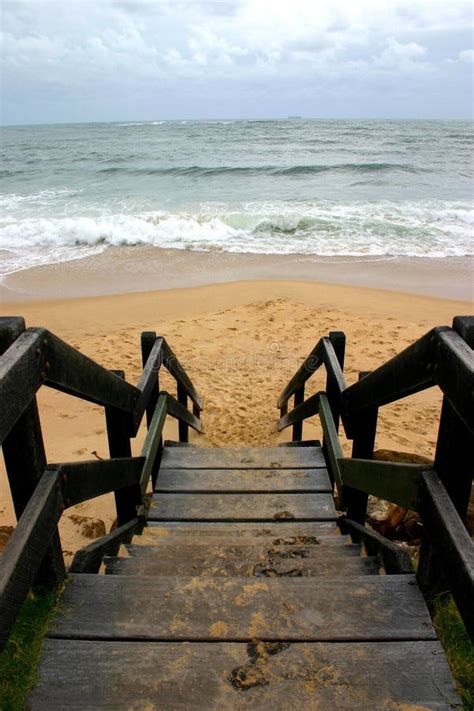 Stairs To Beach Stock Photo Image Of Ocean Waves Wooden 132334