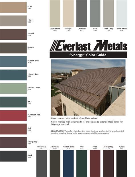 Color Chart Everlast Metals Victorian Era Designinte Com