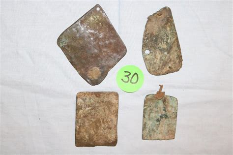 Lot 4 Hopewell Copper Artifacts