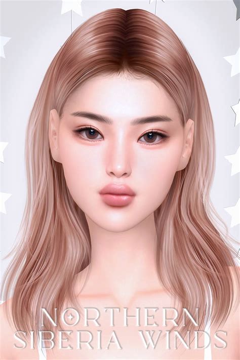 FEMALE NEW YEAR COLLECTION Northern Siberia Winds The Sims 4 Skin
