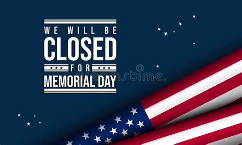 Closed Memorial Day Stock Illustrations 315 Closed Memorial Day Stock