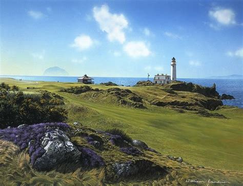Turnberry Ailsa Course With Lighthouse The Sporting Gallery