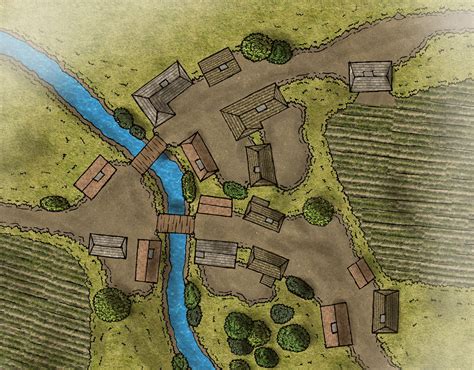 Dnd Map6 In 2021 Village Map Fantasy Map Dungeon Maps