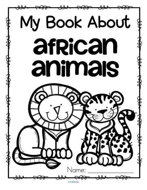 My Book About African Animals Activities