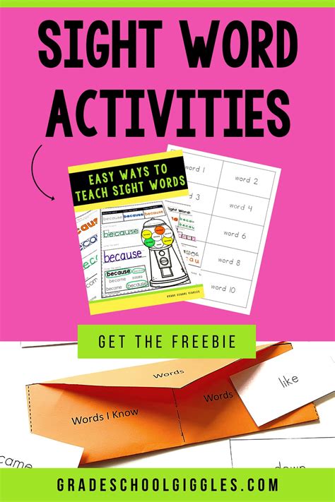 6 Sight Word Practice Activities That Will Help Your Kids Master Their