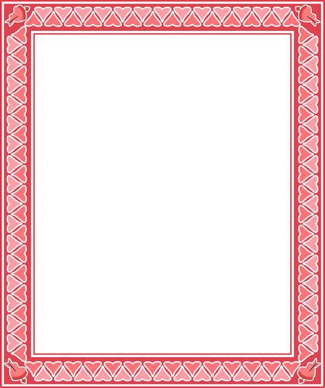7 Best Images Of Free Printable Valentine Borders Valentines Day