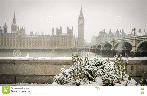 Big Ben Snow Stock Photo Image Of Snow Londonsnow Parliament 78693910