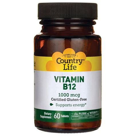 Country Life Vitamin B12 1000 Mcg 60 Tabs Swanson®