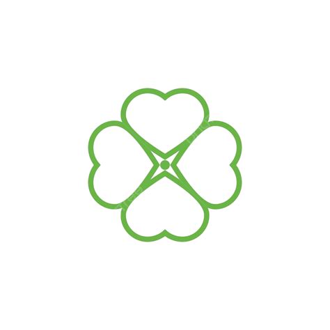 緑のクローバーの葉のアイコン テンプレート デザインのアイルランドのシャムロックのシンボル ベクターイラスト画像とpngフリー素材透過の無料