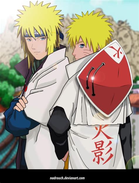 Minato And Naruto Fan Art Minato And Hokage Naruto By ~nadrouch On