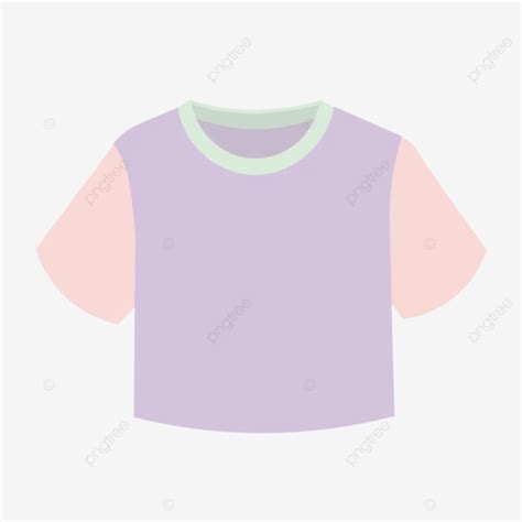 Colorful Cotton Crop Top Illustration Vector Crop Shirt Top Png And