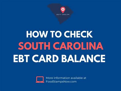 South Carolina Ebt Card Balance Phone Number And Login Food Stamps Now