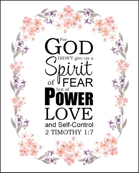 2 Timothy 17 God Did Not Give Us A Spirit Of Fear Free