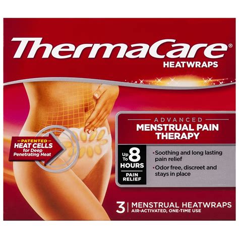 Thermacare Advanced Menstrual Pain Therapy Heatwraps Up To Hours Of Pain Relief Walgreens