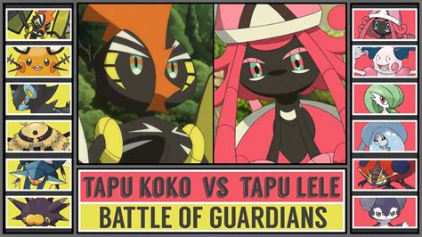 ELECTRIC vs PSYCHIC POKÉMON Tapu Koko vs Tapu Lele Pokémon Battle
