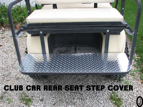 Club Car Ds Golf Cart Polished Aluminum Diamond Plate Rear Seat Step C