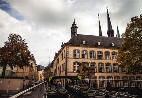 Traditional Architecture Of Vintage European Buildings In Luxembourg