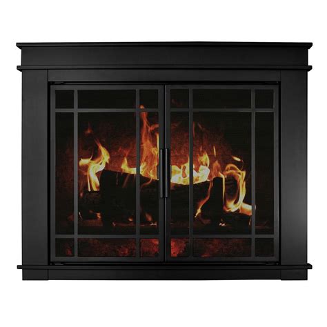 Live fit magazine shows you how to easily convert your natural gas fireplace into a unique focal. Pleasant Hearth Fillmore Small Glass Fireplace Doors-FL ...