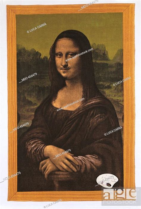 Lhooq Mona Lisa By Marcel Duchamp 20th Century Stock Photo