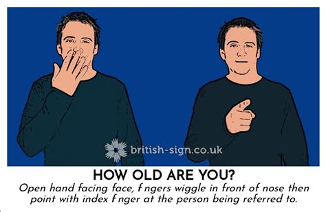 Free dictation practice, free listening comprehension practice, free vocabulary flashcards. How Old Are You? | Sign language, Sign language phrases ...